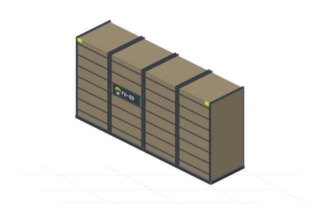 Defensive barrier: an isometric preview of the downloadable original model