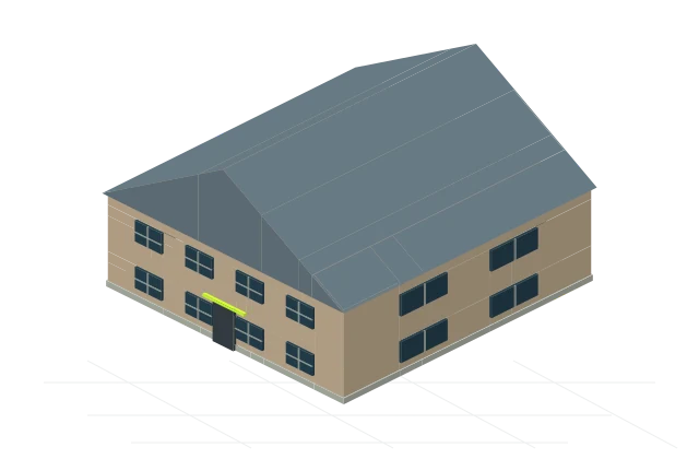 Field residence: an isometric preview of the downloadable original model